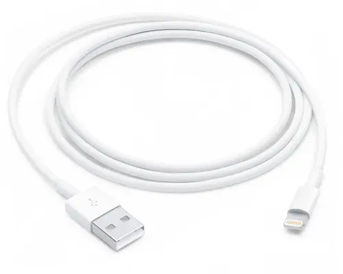 КАБЕЛ USB APPLE - USB към Lightning - 1,0 m - White - PN MUQW3ZM/A