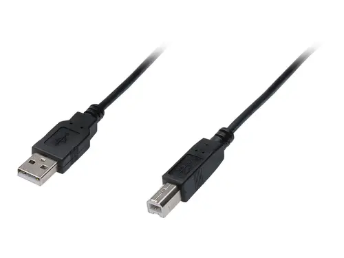 Cablu USB DIGITUS - USB-A la USB-B - 1,8 m - Negru - PN DB-300102-018-S - 1