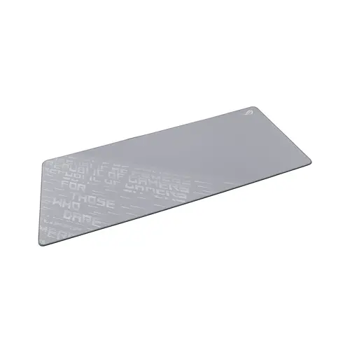 Подложка за мишка, Asus ROG Scabbard II Arctic Gray XXL Gaming Mouse Pad, Water- Oil- Dust- Resistance, Durable Anti-Fray Edges, Non-Slip Rubber Base, 400 x 900 x 3mm, Gray - image 1