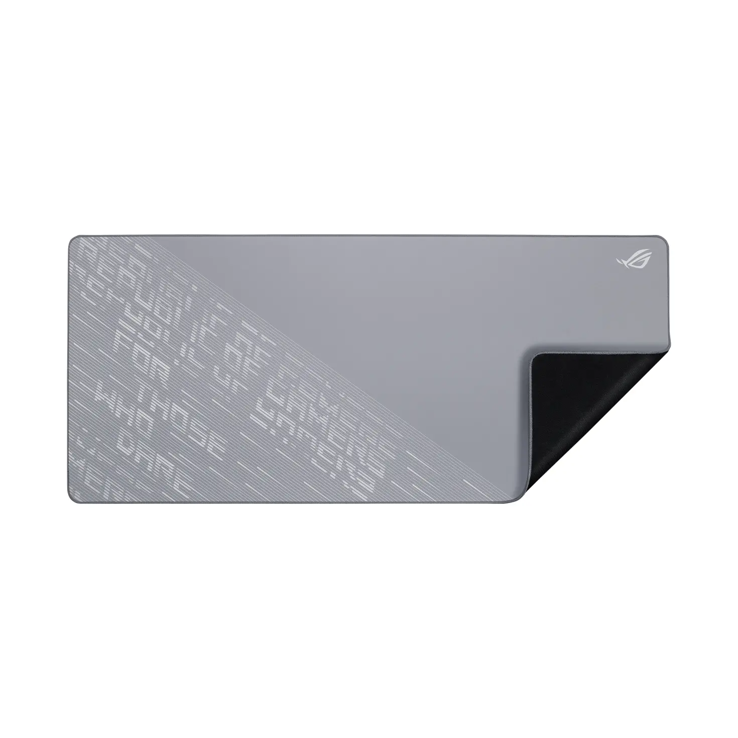 Подложка за мишка, Asus ROG Scabbard II Arctic Gray XXL Gaming Mouse Pad, Water- Oil- Dust- Resistance, Durable Anti-Fray Edges, Non-Slip Rubber Base, 400 x 900 x 3mm, Gray - image 2