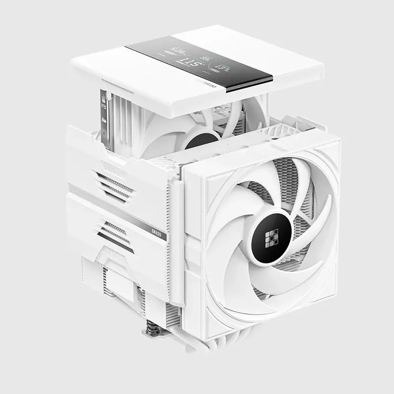 Sudokoo охладител CPU Cooler SK620V WHITE - Dual-Tower - LGA1851/AM5 - image 2