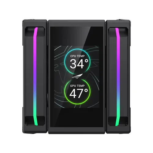 Gamemax охладител CPU Cooler Sigma 620 LCD Black - Addressable RGB - image 3