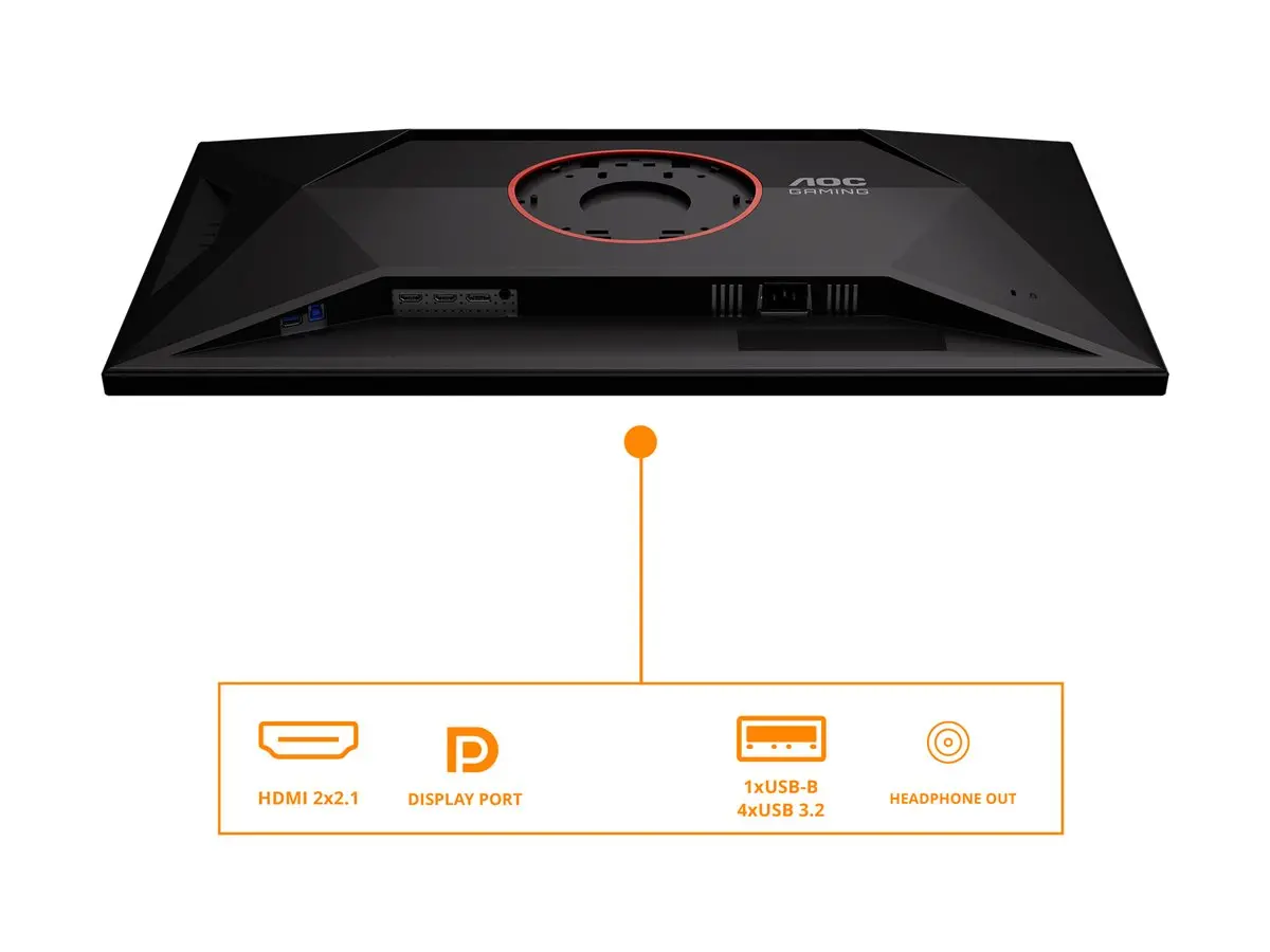 Монитор, AOC U32G4U, 31.5" Fast IPS WLED, 3840x2160@160Hz, 1ms GtG, 0.5ms MPRT, 450cd m/2, 1000:1, 80M:1 DCR, Adaptive Sync, Flicker Free, Low Blue Mode, Tilt, Height Adjust, Pivot, Swivel, 2xHDMI, DP, USB hub - image 7