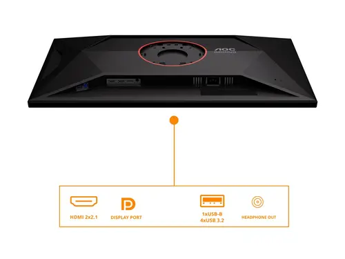 Монитор, AOC U32G4U, 31.5" Fast IPS WLED, 3840x2160@160Hz, 1ms GtG, 0.5ms MPRT, 450cd m/2, 1000:1, 80M:1 DCR, Adaptive Sync, Flicker Free, Low Blue Mode, Tilt, Height Adjust, Pivot, Swivel, 2xHDMI, DP, USB hub - image 7