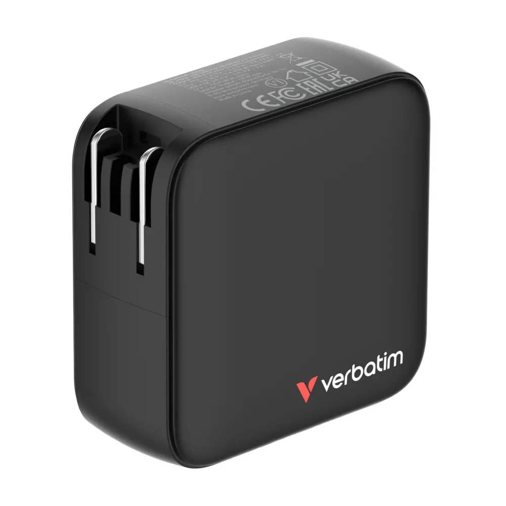 Зарядно устройство, Verbatim Mini GaN Charger 100W with Display + 100W USB-C to USB-C Cable (Charger and Data transfer) Grey - image 10