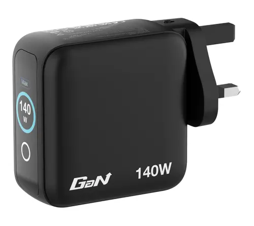 Încărcător, Verbatim Mini GaN Charger 140W cu afișaj + cablu 140W USB-C la USB-C (încărcare și transfer de date) Gri - 5