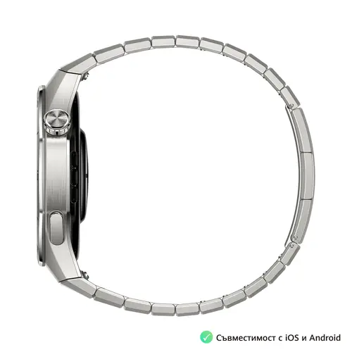 Часовник, Huawei Watch GT5 Pro Vili-B29M, 1.43", Amoled, 466x466, PPI 326, BT5.2, BLE/BR/EDR, 524mAh, 40-meter free diving, HUAWEI TruSense System, ECG analysis, Battery life up to 14 days, Compatible with iOS and Android devices, Titanium + Huawei FreeBuds SE 3 - image 3