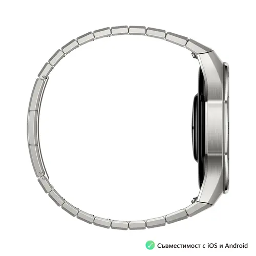 Часовник, Huawei Watch GT5 Pro Vili-B29M, 1.43", Amoled, 466x466, PPI 326, BT5.2, BLE/BR/EDR, 524mAh, 40-meter free diving, HUAWEI TruSense System, ECG analysis, Battery life up to 14 days, Compatible with iOS and Android devices, Titanium + Huawei FreeBuds SE 3 - image 4