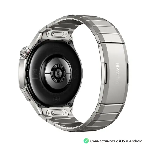 Часовник, Huawei Watch GT5 Pro Vili-B29M, 1.43", Amoled, 466x466, PPI 326, BT5.2, BLE/BR/EDR, 524mAh, 40-meter free diving, HUAWEI TruSense System, ECG analysis, Battery life up to 14 days, Compatible with iOS and Android devices, Titanium + Huawei FreeBuds SE 3 - image 5