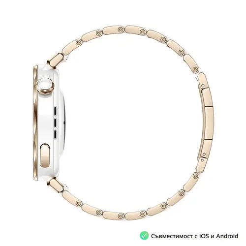 Часовник, Huawei Watch GT5 Pro Jana-B29C, 1.32" Amoled 466x466, PPI 352, BT5.2, BLE/BR/EDR, 323mAh, 40-meter free diving, HUAWEI TruSense System, ECG analysis, Battery life up to 7 days, Compatible with iOS and Android devices, Ceramic + Huawei FreeBuds SE 3 - image 4