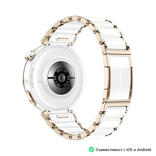 Часовник, Huawei Watch GT5 Pro Jana-B29C, 1.32" Amoled 466x466, PPI 352, BT5.2, BLE/BR/EDR, 323mAh, 40-meter free diving, HUAWEI TruSense System, ECG analysis, Battery life up to 7 days, Compatible with iOS and Android devices, Ceramic + Huawei FreeBuds SE 3 - image 5