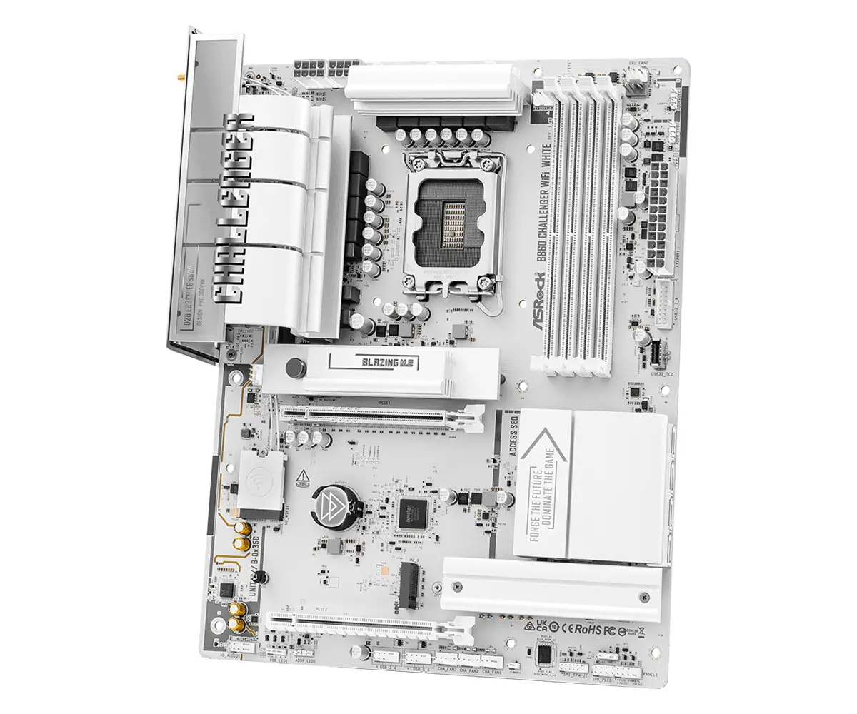 Дънна платка ASRock B860 Challenger White WIFI, LGA 1851 - image 2