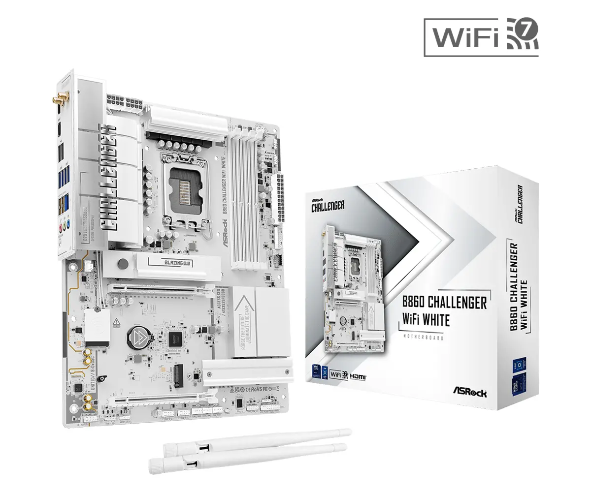 Дънна платка ASRock B860 Challenger White WIFI, LGA 1851 - image 4