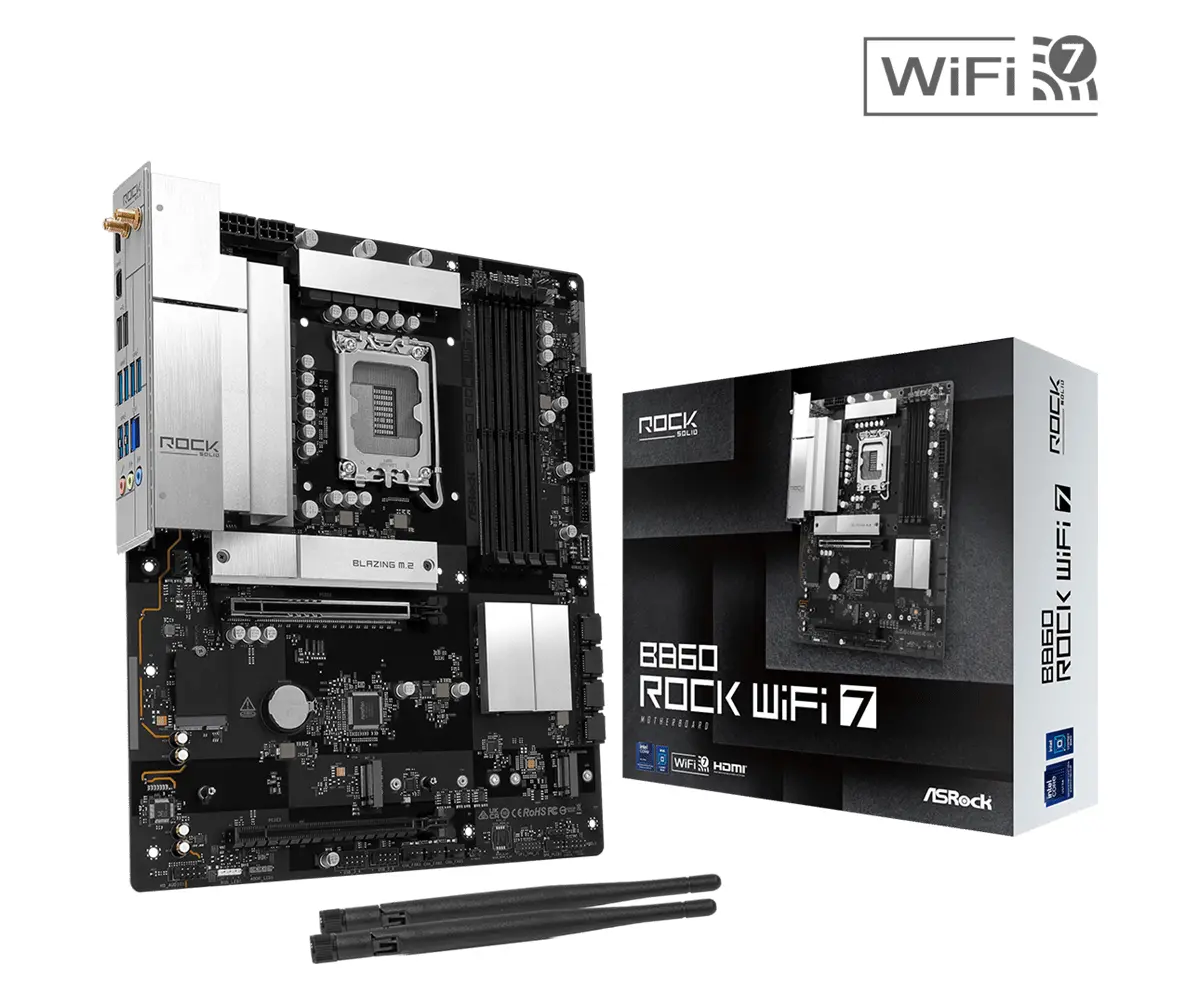 Дънна платка ASRock B860 Rock WIFI 7, LGA 1851 - image 4