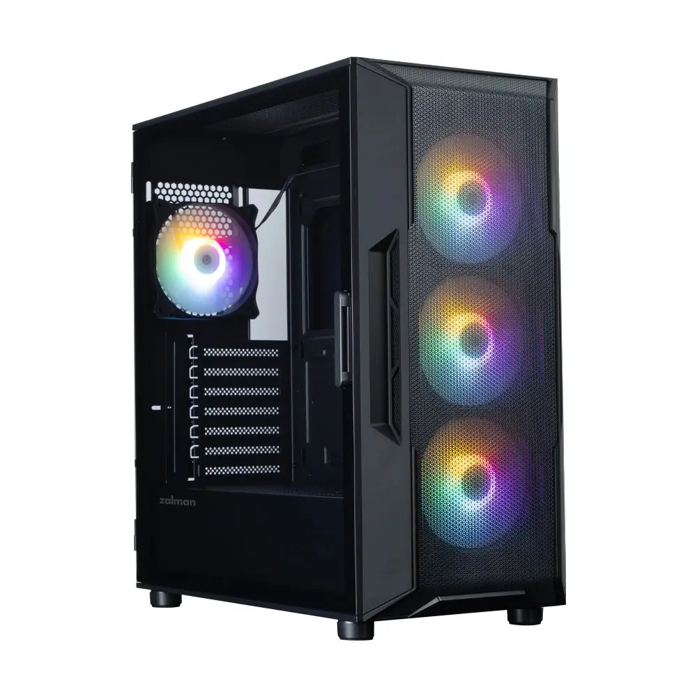 Zalman Κουτί ATX - I3 NEO V2 Μαύρο - RGB, Mesh