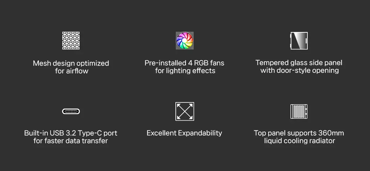 Zalman кутия Case ATX - I3 NEO V2 Black - RGB, Mesh - image 14