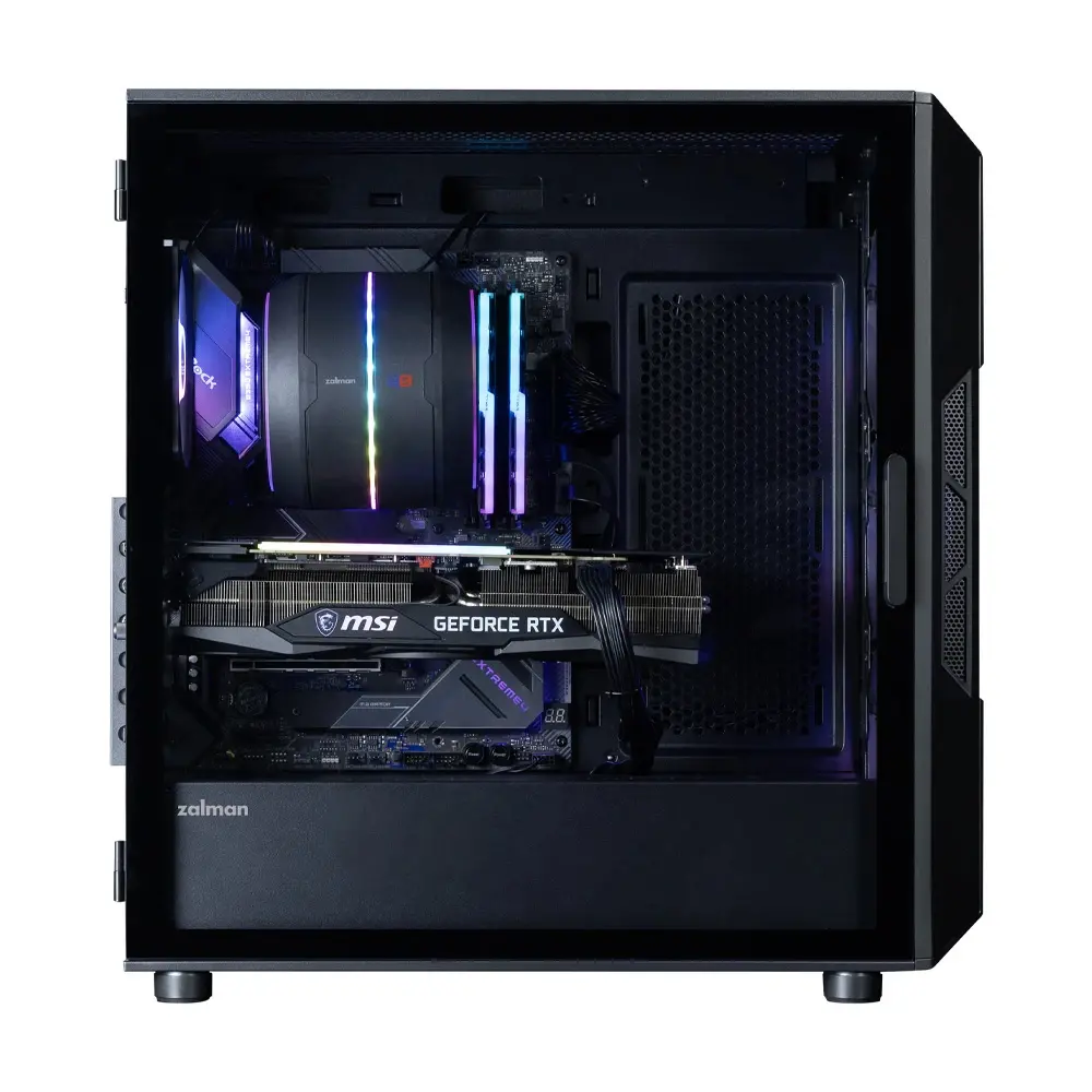 Zalman кутия Case ATX - I3 NEO V2 Black - RGB, Mesh - image 4