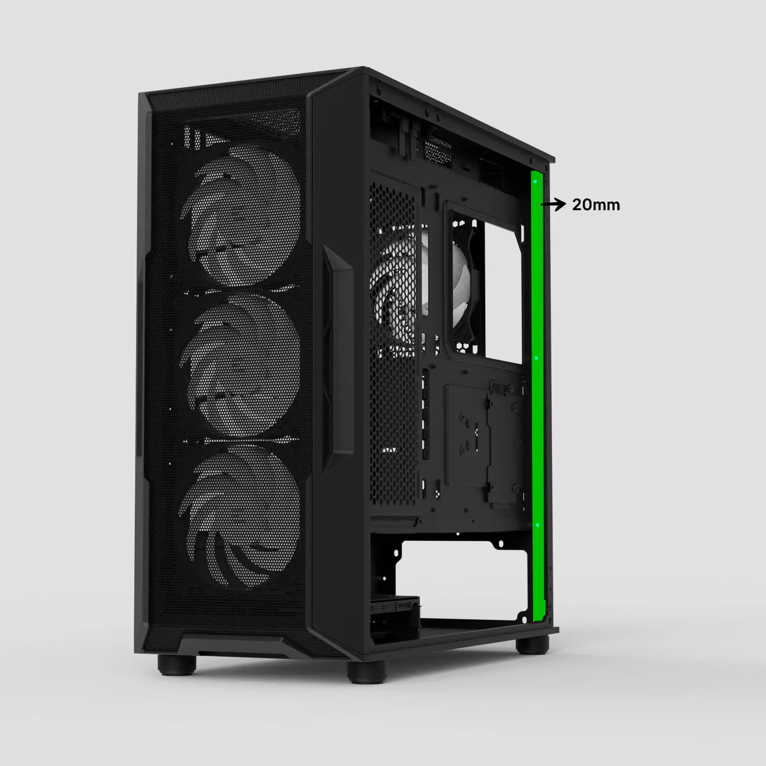 Zalman кутия Case ATX - I3 NEO V2 Black - RGB, Mesh - image 9