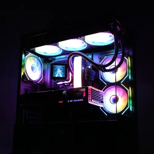 Zalman кутия Case ATX - Chronix BLACK V2 - 3 x 120 mm A-RGB, USB-C, Tempered Glass - image 10