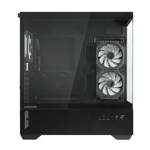 Zalman кутия Case ATX - Chronix BLACK V2 - 3 x 120 mm A-RGB, USB-C, Tempered Glass - image 8