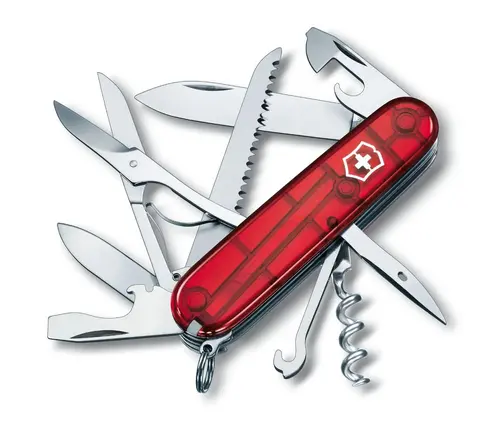 Швейцарски джобен нож Victorinox Huntsman Ruby 1.3713.T