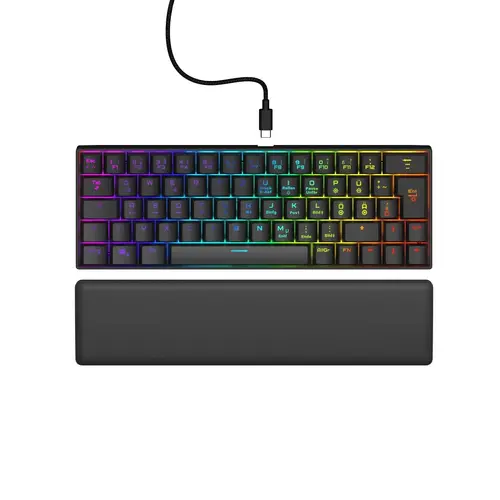 uRage Gaming πληκτρολόγιο "Exodus 760 Mechanical Mini", κόκκινοι διακόπτες, μαύρο - 1