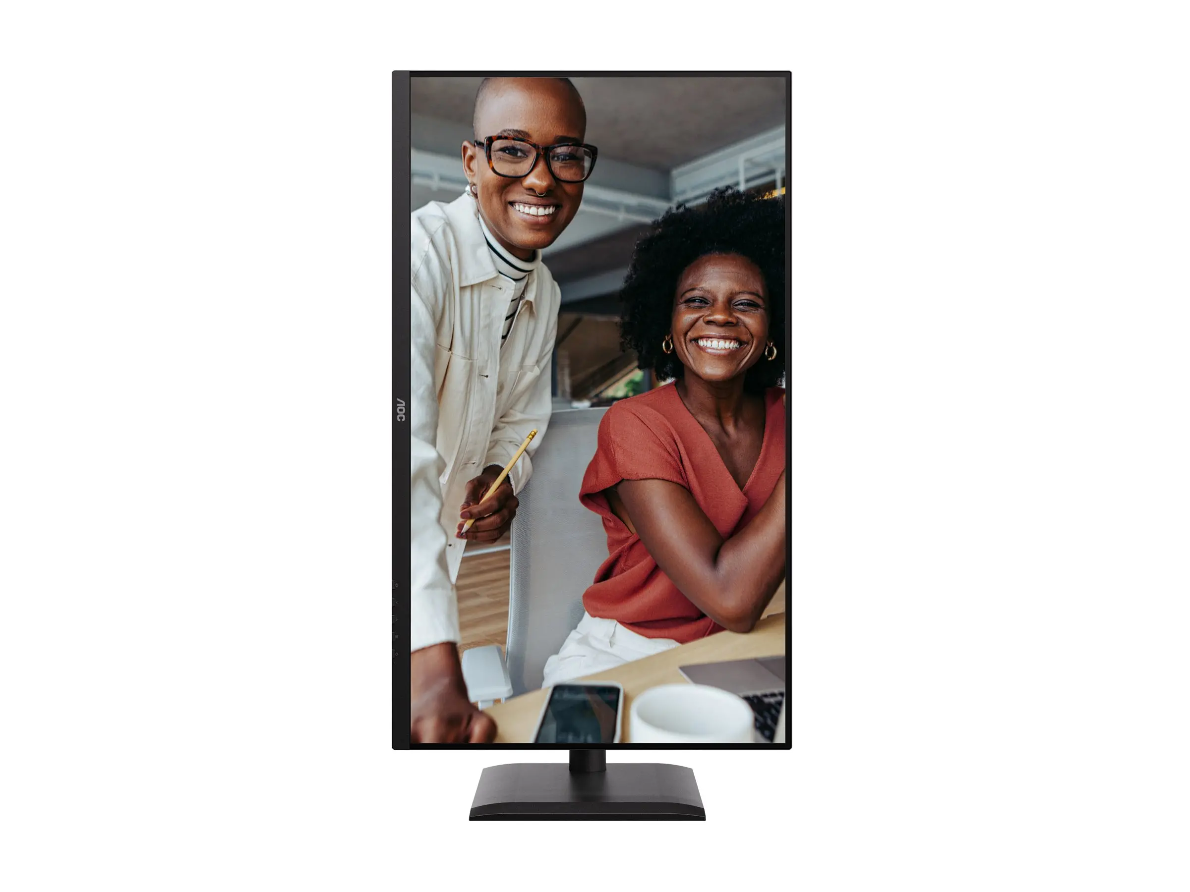 Монитор, AOC Q32E4U, 31.5" IPS WLED, 2560x1440@100Hz, 4ms GtG, 350cd m/2, 1000:1, 20M:1 DCR, Adaptive Sync, FlickerFree, Anti Blue Mode, 3Wx2, Tilt, Height Adjust, Pivot, Swivel, 2xHDMI, DP, USB Hub - image 1