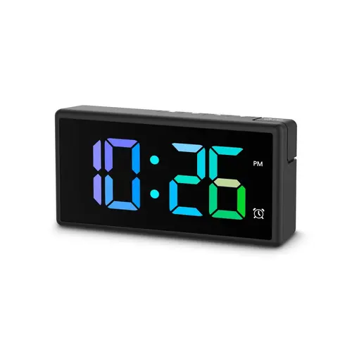 HAMA Цифров часовник "Ibiza", многоцветен дисплей, с функция за зареждане през USB - image 2