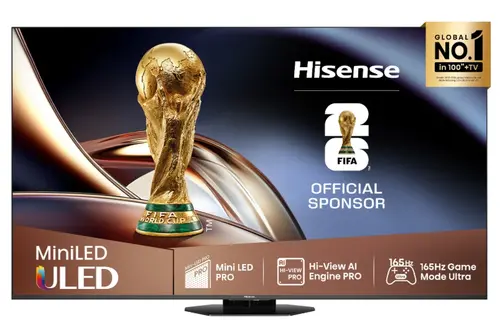 Телевизор, Hisense 75" U8Q, 4K Ultra HD 3840x2160, Mini Led Pro, FALD, Quantum Dot, 165Hz, IPS, HDR 10+, HLG, Dolby Vision IQ, Dolby Atmos, Smart TV,Light Sensor,WiFi 5GHz, WiFi Direct, BT, Anyview Cast, 3xHDMI, 2xUSB, LAN, CI+, DVB-T2/C/S2, Black Телевизор, Hisense 75" U8Q, 4K Ultra HD 3840x2160, Mini Led Pro, FALD, Quantum Dot, 165Hz, IPS, HDR 10+, HLG, Dolby Vision IQ, Dolby Atmos, Smart TV,Light Sensor,WiFi 5GHz, WiFi Direct, BT, Anyview Cast, 3xHDMI, 2xUSB, LAN, CI+, DVB-T2/C/S2, Black