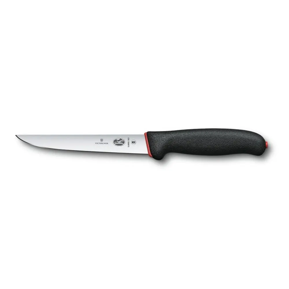 Кухненски нож Victorinox Fibrox Dual Grip за обезкостяване, право острие, 150мм, черен