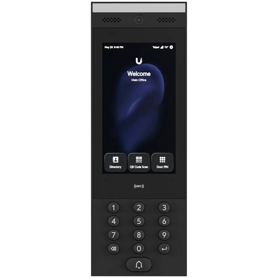 Ubiquity UA-G3-Intercom Indoor/outdoor intercom terminal for managing residential and commercial building entry requests with Touch Pass support