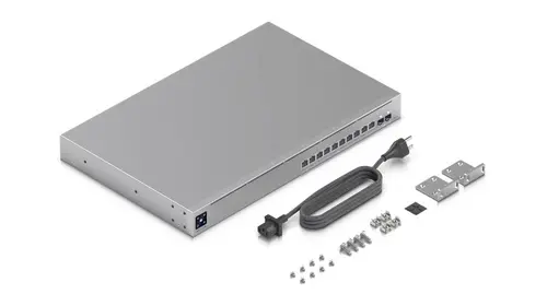 Switch Ubiquiti USW-Pro-XG-10-PoE, 10x Gbit PoE+++, 2xSFP+, L3, 400W - 4