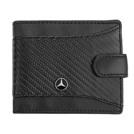 Мъжки комплект химикалка и портфейл Auto Set с логото на Mercedes - image 3
