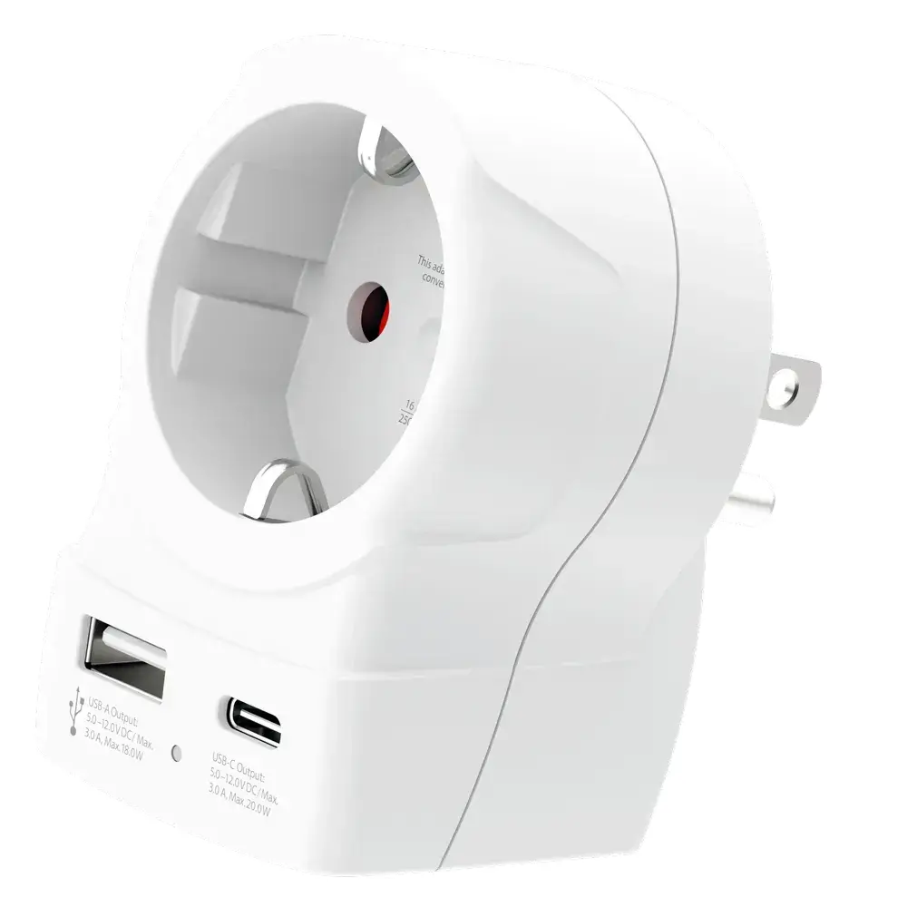 Skross universal αντάπτορας Europe to USA + 1xUSB A/C, 20W , 1500284E