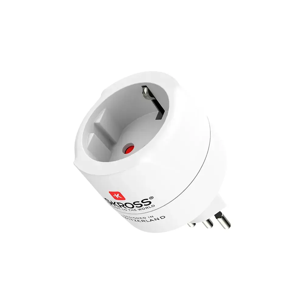 Skross универсален адаптер World to CH+IT+ Brasil, USB