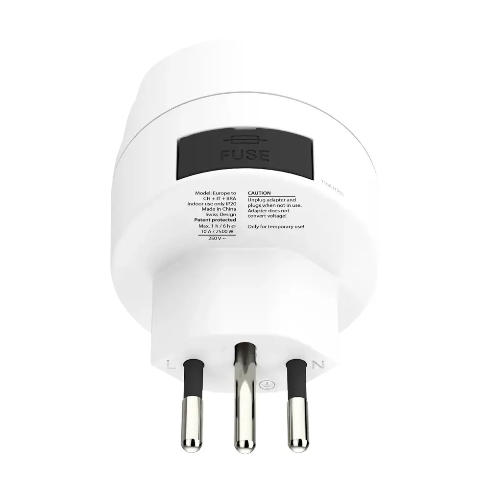 Skross универсален адаптер World to CH+IT+ Brasil, USB - image 5