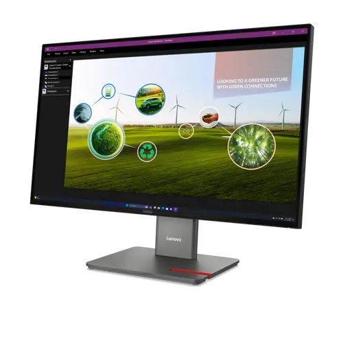 Οθόνη, Lenovo ThinkVision P27q-40 27" IPS, WLED, 2560x1440, 16:9, 4ms, 24Hz - 120Hz, 350 cd/m2, 1500:1, HDMI, DP, 3x USB-A , 1x USB-C, 1x USB-B, Tilt - 2