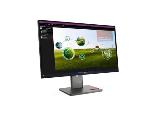Monitor, Lenovo ThinkVision P27q-40 27" IPS, WLED, 2560x1440, 16:9, 4ms, 24Hz - 120Hz, 350 cd/m2, 1500:1, HDMI, DP, 3x USB-A , 1x USB-C, 1x USB-B - 8