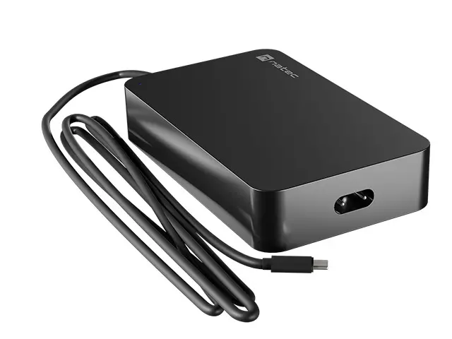 Adaptor, Natec Grayling Laptop Charger, 90W, USB-C pentru laptopuri, tablete, telefoane - image 1