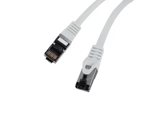 Кабел, Lanberg patch cord CAT.8.1 S/FTP LSZH CU 2m, grey - image 1