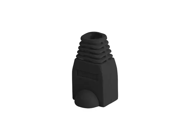 Термосвиваема кабелна връзка, Lanberg Strain Relief, RJ-45 (Boot Cap), Black, 100-pack - image 1
