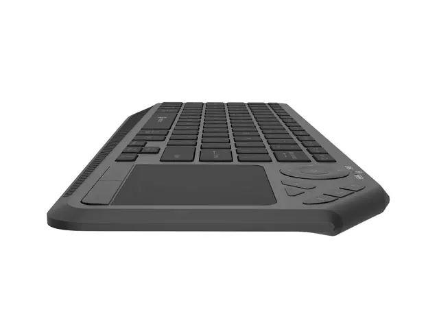 Tastatură, Natec Turbot 2 Keyboard, US, Wireless, BT, 2.4GHz, X-Scissors cu Touchpad pentru Smart TV, Negru-Gri - image 3