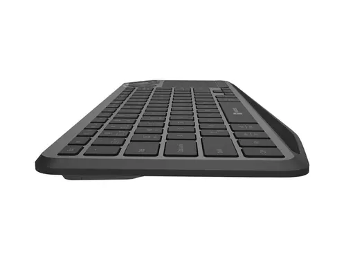 Πληκτρολόγιο, Natec Turbot 2 Keyboard, US, Ασύρματο, BT, 2.4GHz, X-Scissors με Touchpad για Smart TV, Μαύρο-Γκρι - 5