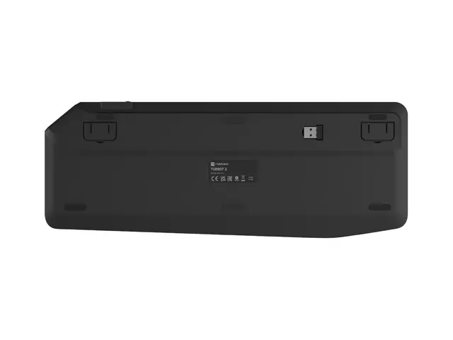 Клавиатура, Natec Turbot 2 Keyboard, US, Wireless, BT, 2.4GHz, X-Scissors with Touchpad for Smart TV, Black-Gray - image 5