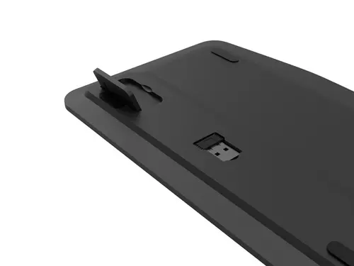 Πληκτρολόγιο, Natec Turbot 2 Keyboard, US, Ασύρματο, BT, 2.4GHz, X-Scissors με Touchpad για Smart TV, Μαύρο-Γκρι - 7