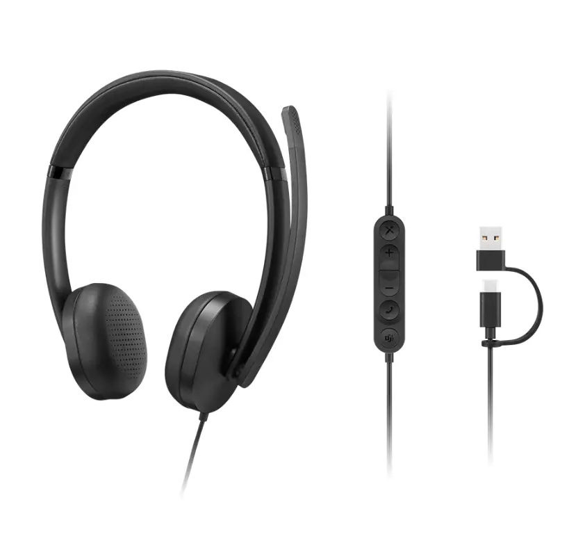 Слушалки, Lenovo Wired VoIP Headset (Teams) - image 6