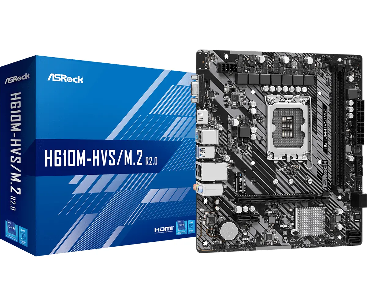 Μητρική πλακέτα ASRock H610M-HVS/M.2 R2.0, LGA1700, DDR4, mATX - image 3