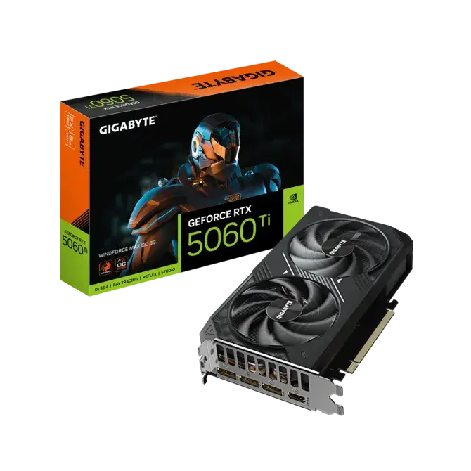Видео карта, GIGABYTE GB N5060TI WINDFORC MAX OC-8GD - image 6