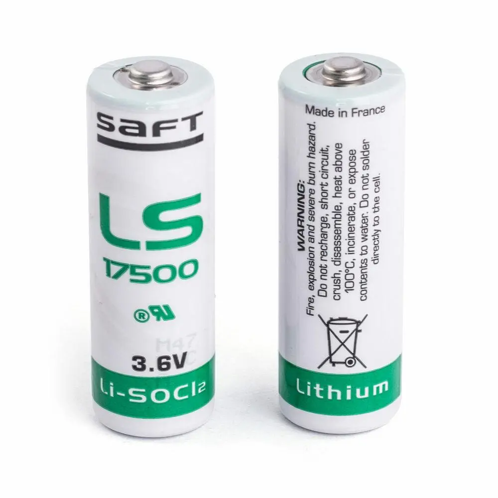 Литиево тионил хлоридна батерия 3,6V 3,4Ah A LS17500/STD/с пъпка/ SAFT