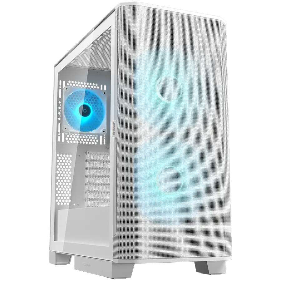 COUGAR AIRFACE FLO RGB Carcasă PC, Mid Tower, Alb